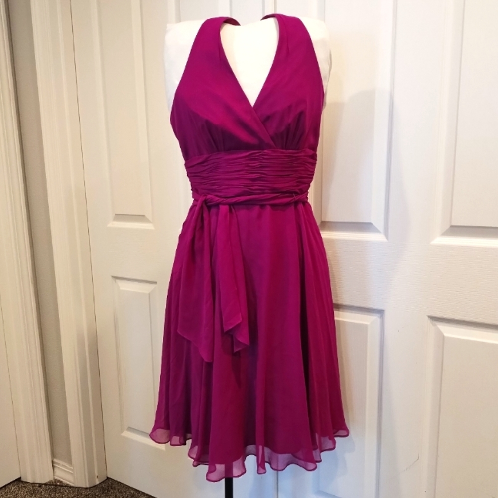 Maggie London Silk Halter Dress size 10P